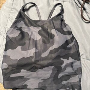 Gray Camouflage Tank Top